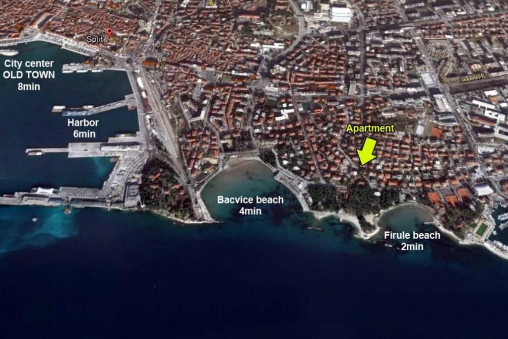 Joy4You Apt Near Beach And Center Split Buitenkant foto